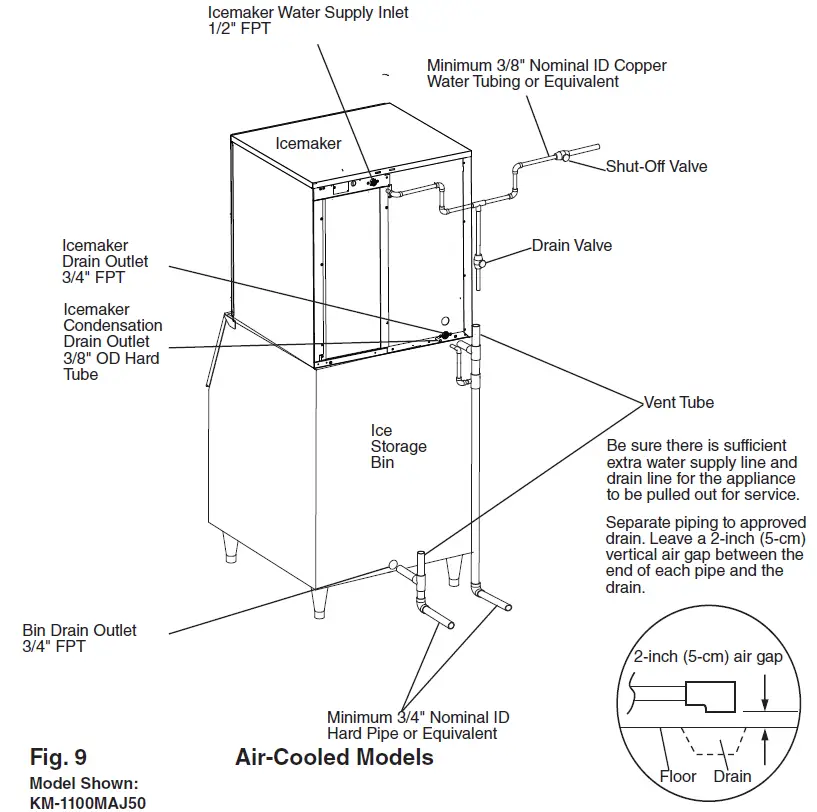 HOSHIZAKI KM-1100MAJ50 Modular Crescent Cuber 12