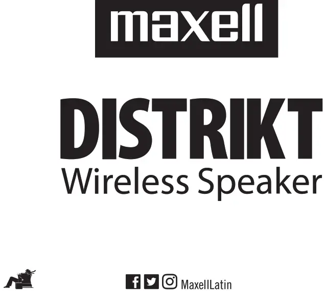 maxell BT-DISTRIKT Distrikt Wireless Speaker Logo