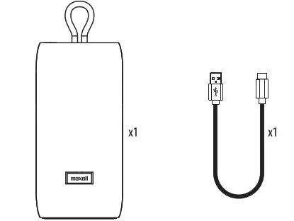 maxell BT-DISTRIKT Distrikt Wireless Speaker - Package Includes