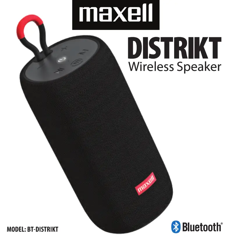 maxell BT-DISTRIKT Distrikt Wireless Speaker