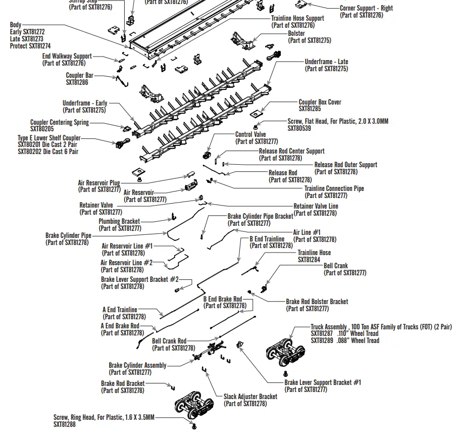 RIVET COUNTER SXT81271 RC HO Thrall Trinity 42 Coil Steel Car - fig 3