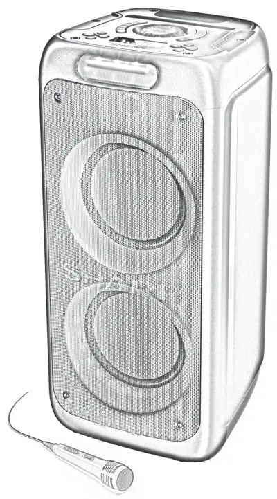SHARP PS-949 Portable Party Speaker -