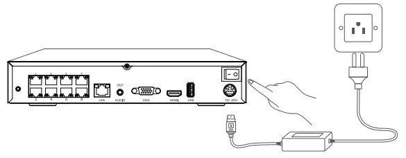 VEEZOOM 8CH 5MP PoE Home Security Camera System - Diagram2