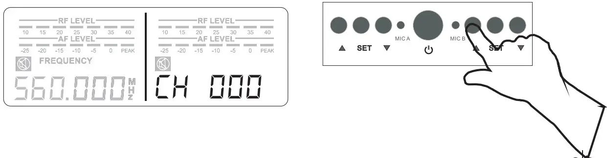 Body pack transmitter stinting