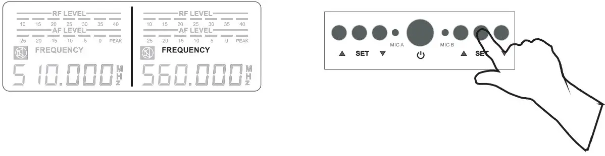 Body pack transmitter stinting