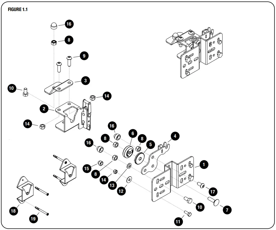 FRONT RUNNER RRAC222 Awning Mount - FIGURE 1.1