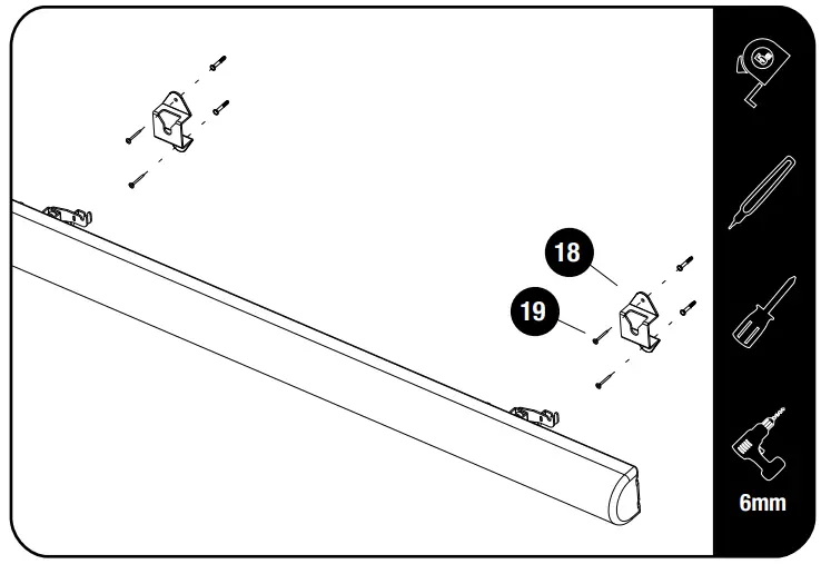 FRONT RUNNER RRAC222 Awning Mount - Wall Mount Brackets