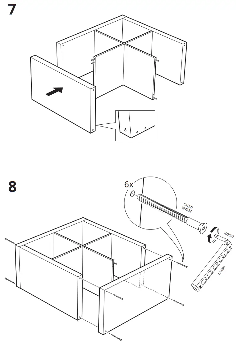 IKEA KALLAX Shelving Unit with Doors - Assembly 3