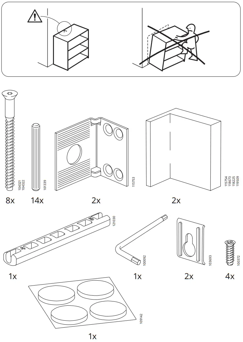 IKEA KALLAX Shelving Unit with Doors - Tools