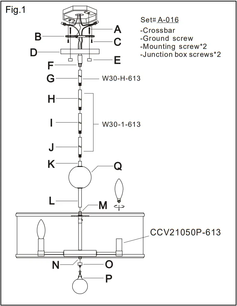 METROPOLITAN N7325 613 Luxour 5 Light Polished Nickel Pendant - FIXTURE