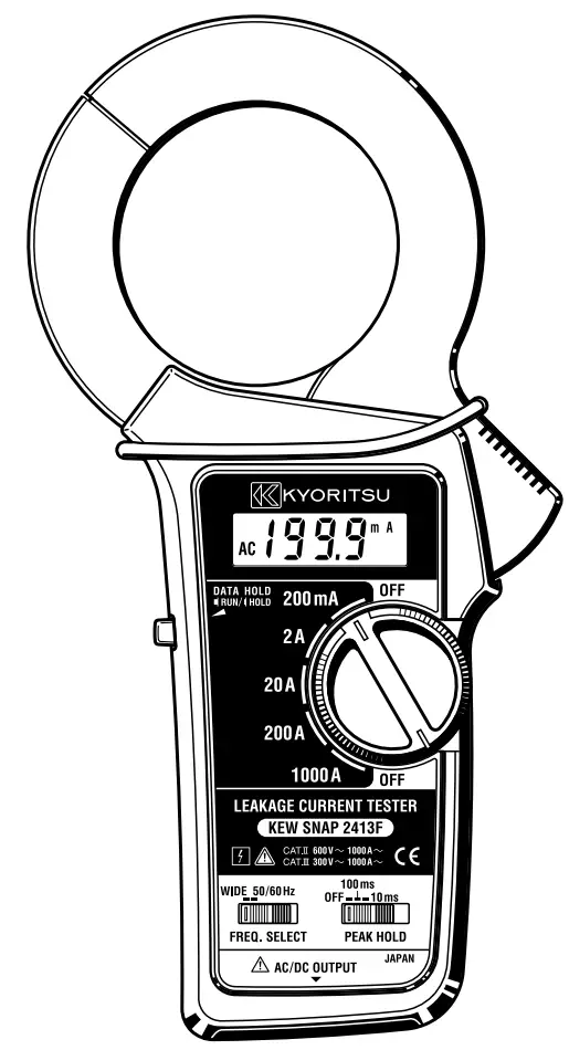 KYORITSU 2413F Digital Clamp Meter