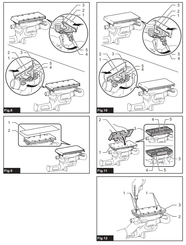 makita DBO382Z Cordless Finishing Sander - FIG 1