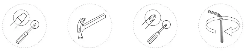 COSTWAY HW68605 8 Piece Rattan Sofa Set - screw