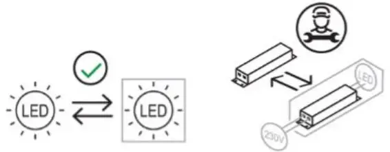 YESSS Electrical TPR14LEDS Accessories 14W LED Bulkhead 4000K-FIG6