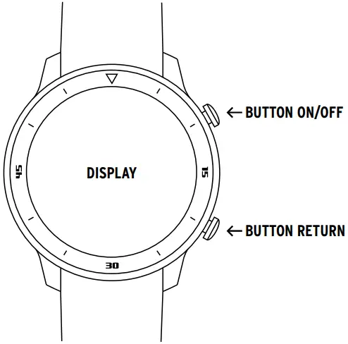 HEAD WATCHES Paris Smart Watch - Button function