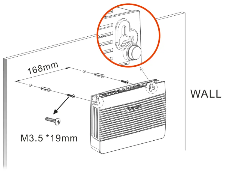 Wall-Mounting the Vigor Router