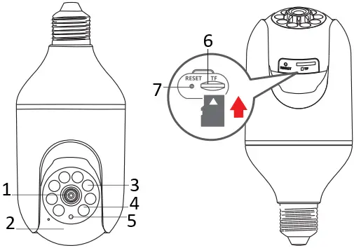 SEHMUA L1 2K Light Bulb Security Camera B3