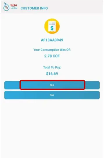 IUSA Water Stellum-MAPP-FLU Smart Self-Management System - Bill