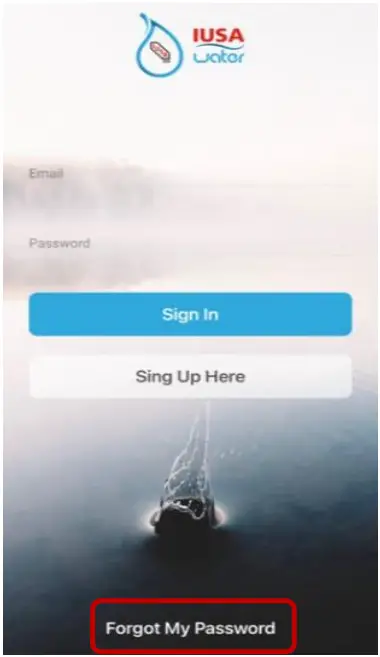 IUSA Water Stellum-MAPP-FLU Smart Self-Management System - Forgot My Password