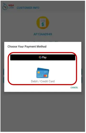 IUSA Water Stellum-MAPP-FLU Smart Self-Management System - Select Payment Method