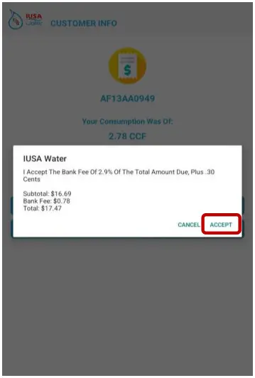 IUSA Water Stellum-MAPP-FLU Smart Self-Management System - charges and proceed