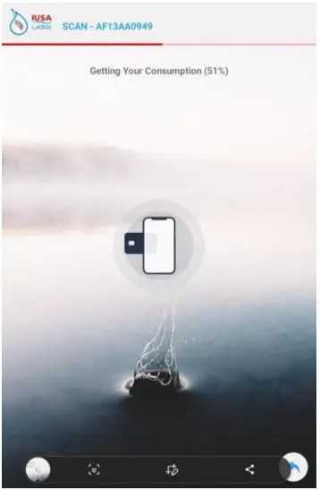 IUSA Water Stellum-MAPP-FLU Smart Self-Management System - process of reading