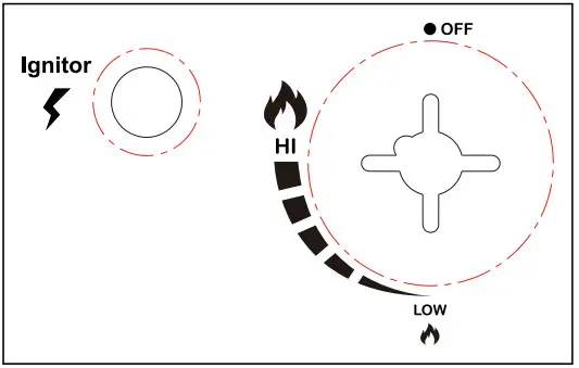 Royal Gourmet GA4400T 4 Burner Gas Grill - Ignitor