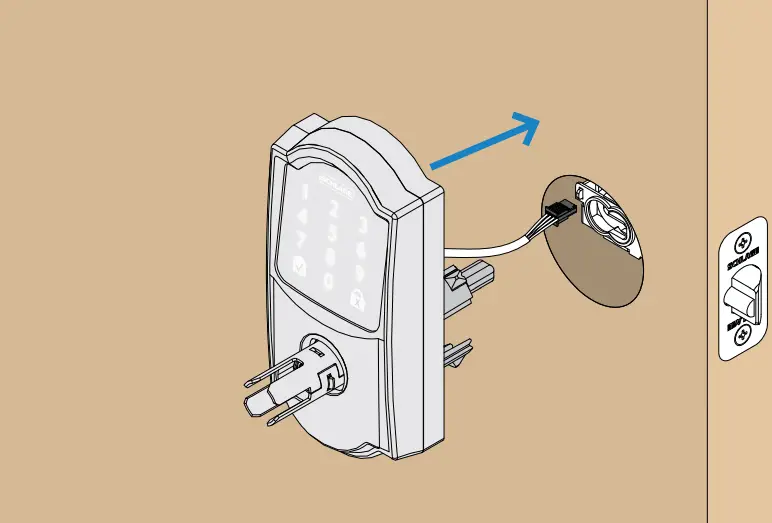 SCHLAGE Encode Smart WiFi Lever - Install the touchscreen