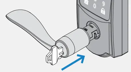 SCHLAGE Encode Smart WiFi Lever - Press the lever