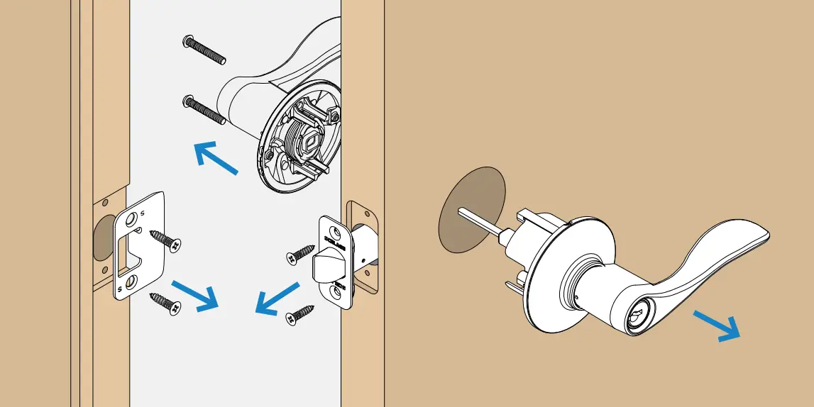 SCHLAGE Encode Smart WiFi Lever - Remove existing lever
