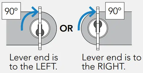 SCHLAGE Encode Smart WiFi Lever - Rotate the key