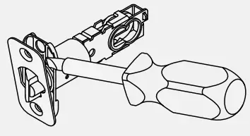 SCHLAGE Encode Smart WiFi Lever - screwdriver