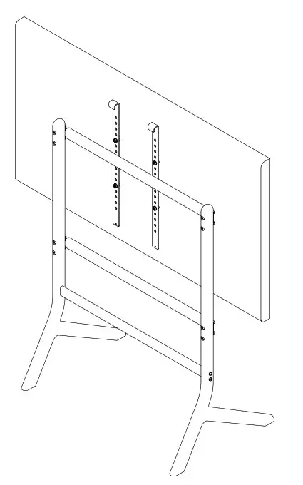 Pedestal Hopper TV-Stand - Mount TV