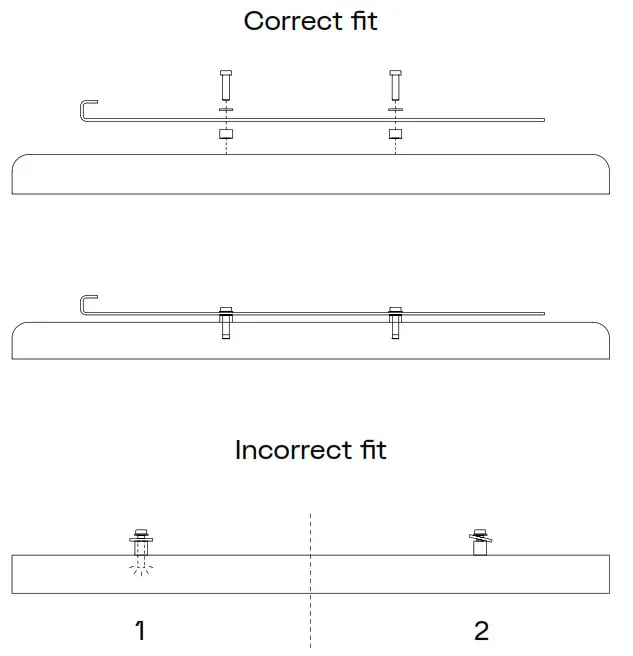 Pedestal Hopper TV-Stand - TV brackets fitting