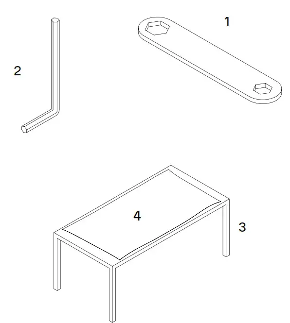 Pedestal Hopper TV-Stand - Tools