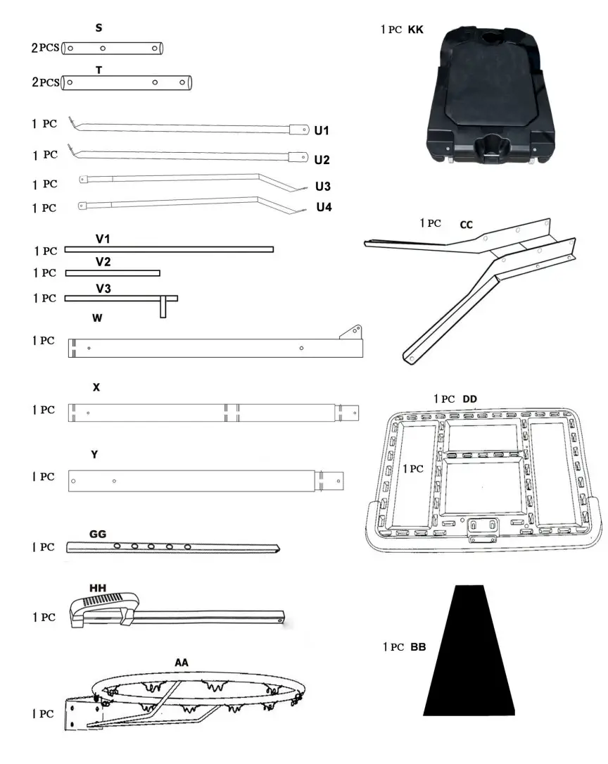 TIRAMISUBEST W540XY57638 Portable Basketball Hoop Basketball System - fig
