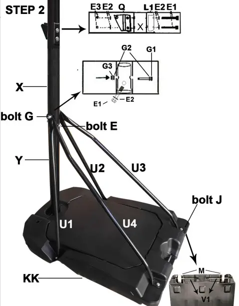 TIRAMISUBEST W540XY57638 Portable Basketball Hoop Basketball System - fig