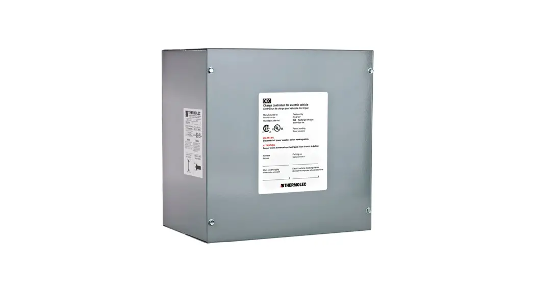 Thermolec Ltee Dcc-9-box Electric Vehicle Energy Management System Instruction Manual