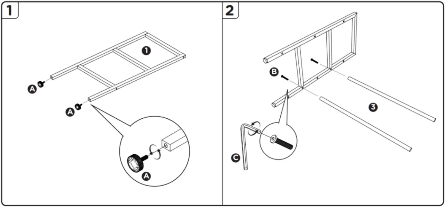 Humble Crew UT76658 Grey 3 Tier Metal Storage Shelving Rack - Assembly