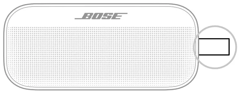 BOSE AM866666-0010 SoundLink Flex Bluetooth Speaker - finger