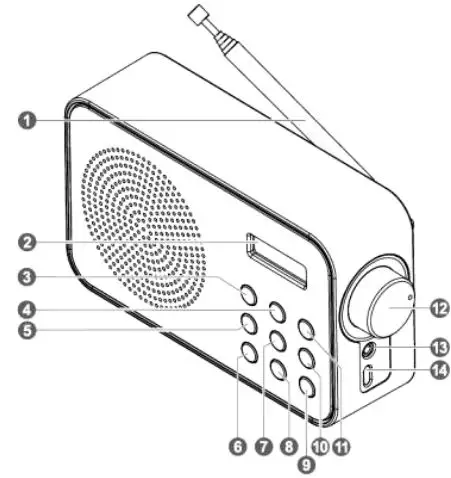 ECG R 105 Portable Fm Radio with Alarm Clock-FIG2