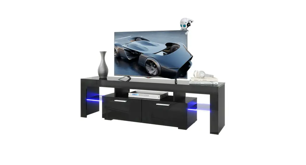 Modernluxe L-wf300852aak Contemporary Rectangle Design Tv Stand Instruction Manual