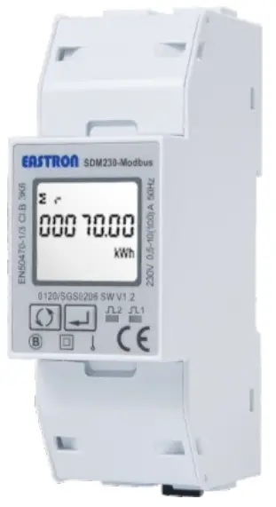Optonica-LED-SDM230-Series-Single-Phase-Two-Wires-Multifunction-Din-Rail-Meter-fig-1