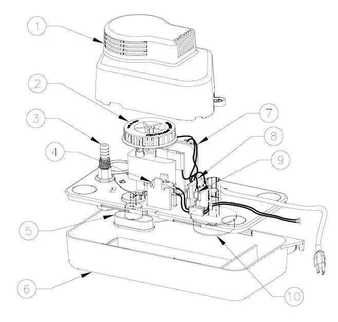 beckett-CL201UL-Automatic-Condensate-Removal-Pump-FIG-4