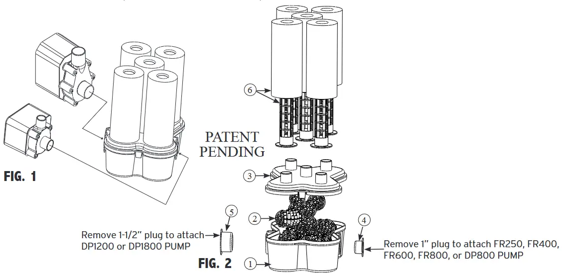 beckett FR250 Bio Filter Submersible Pond Pumps -