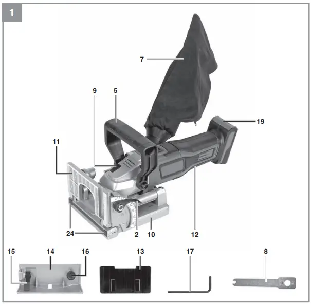Einhell-TE-BJ-18-Li-Cordless-Biscuit-Jointer-feature