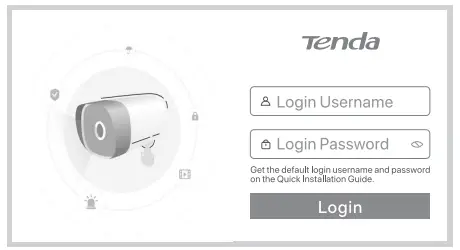 Tenda CH3 WCA Outdoor WiFi Pan or Tilt Camera - camera