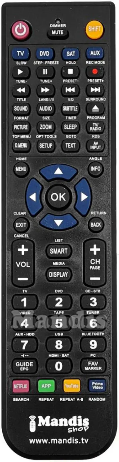 Mandis RC2530 Replacement Remote Control 2