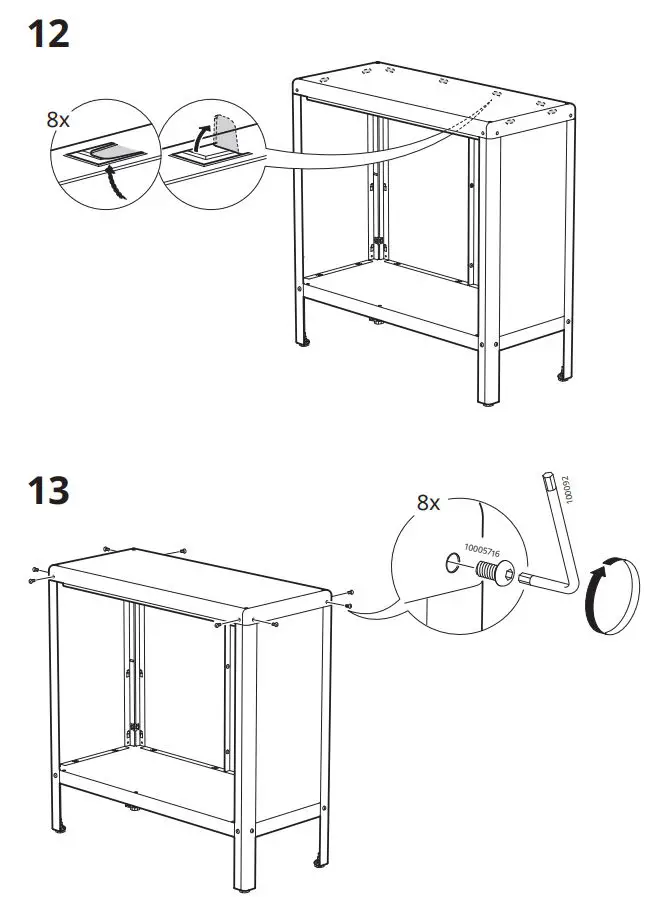 IKEA KOLBJORN Cabinet Instruction Manual - How to use 12,13