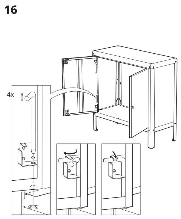 IKEA KOLBJORN Cabinet Instruction Manual - How to use 16